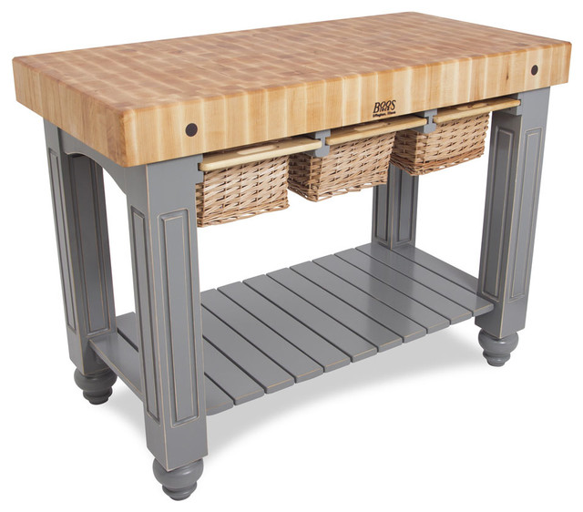 John Boos Gathering Block II Traditional Kitchen Islands And