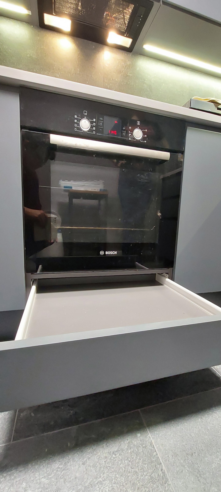 Реализация кухни по дизайн-проекту в однокомнатной квартире, 2022