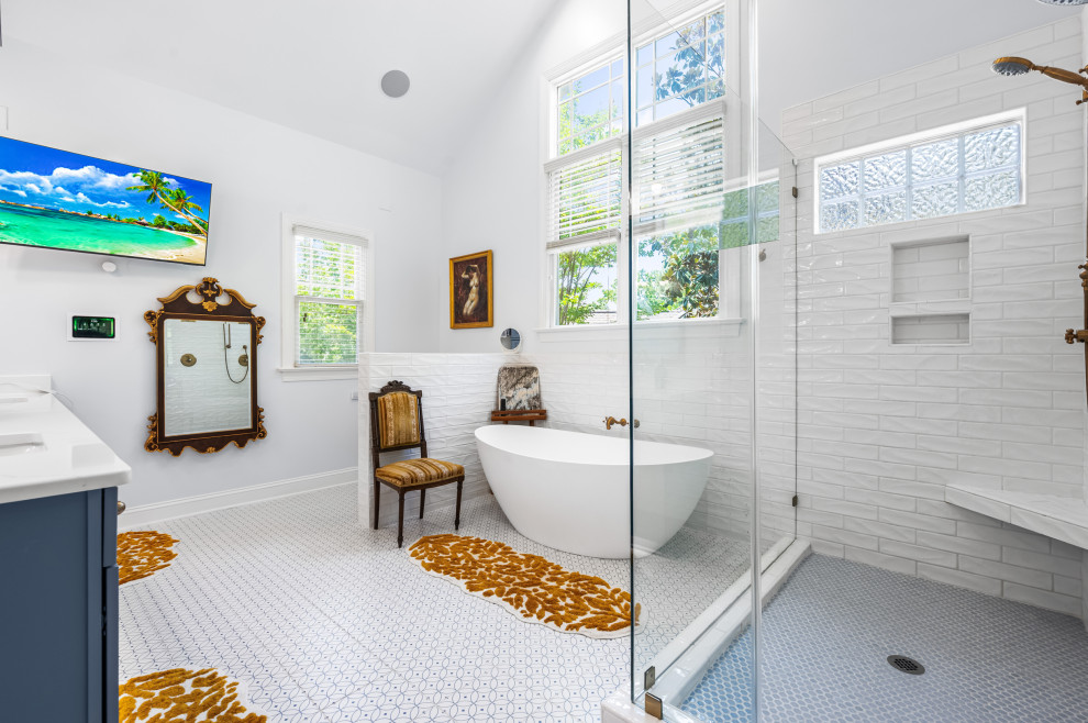 Blue Cary Bathroom