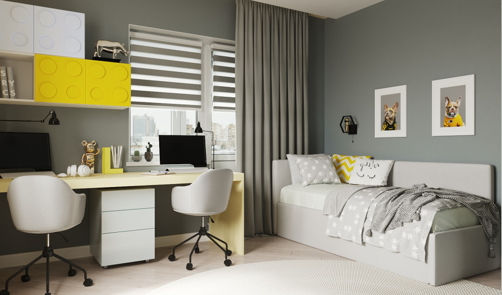 Проект детской комнаты для братьев школьников.