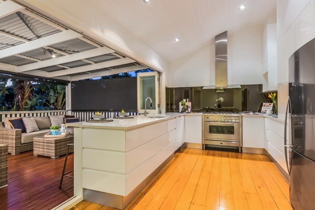 Clayfield Queenslander coastal-kitchen