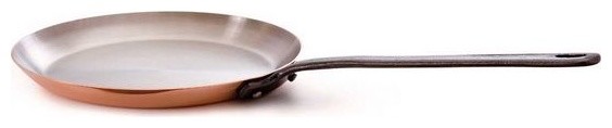 Mauviel M150c Copper 7 Stainless Steel Crepe Pan, 11.8"