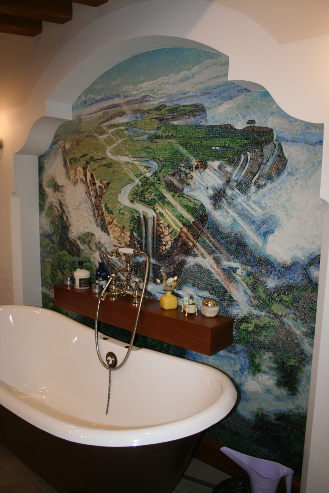 Artictic mosaic "Waterfall"