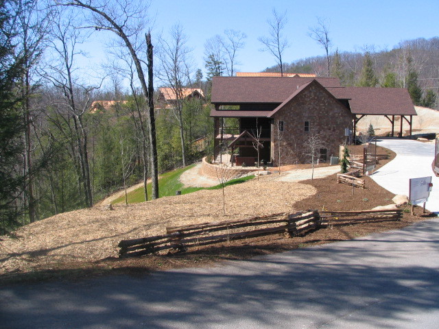 Mountain style three-story exterior home photo