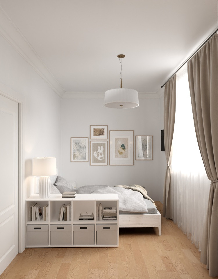 Частный дом в белом цвете