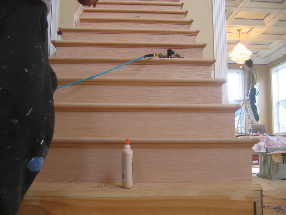Belle Meade Carpentry Coffered Ceilings & Staircase.