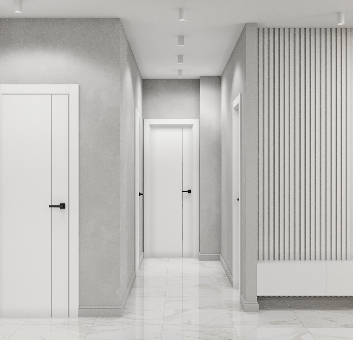 Квартира с современной гостиной с отсылками к ар-деко. Проект 2022 года