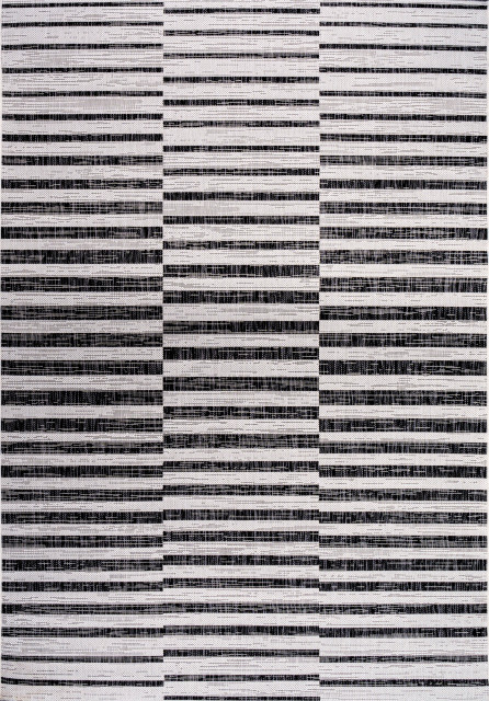 Sukie Modern Offset Stripe Indoor/Outdoor Area Rug, 8 X 10 ...