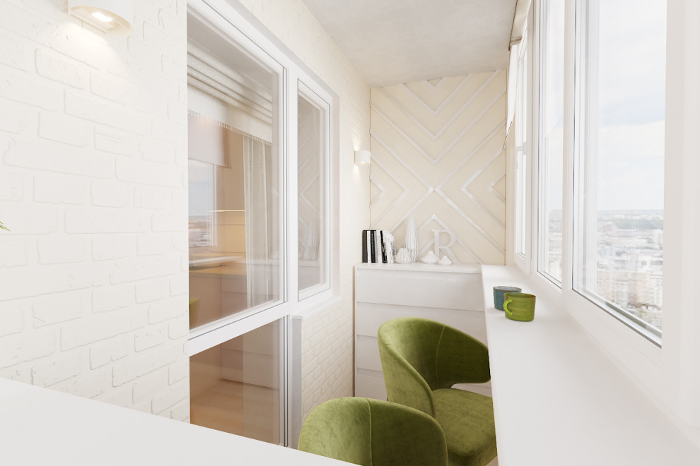 Розовая пудра - Однокомнатная квартира для женщины.