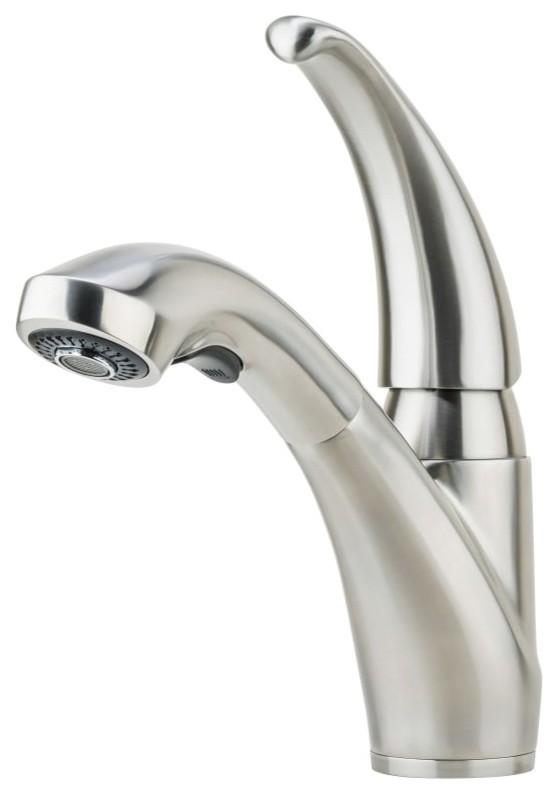 Miseno MK036 PureSteel 1.8 GPM Pull-Out Kitchen Faucet - Brushed Stainless