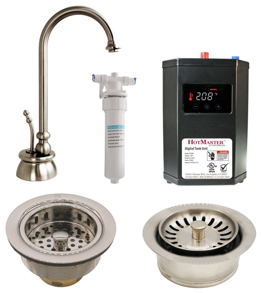 Instant Hot Water Dispenser, Digital Tank, Filter and Flanges Modern