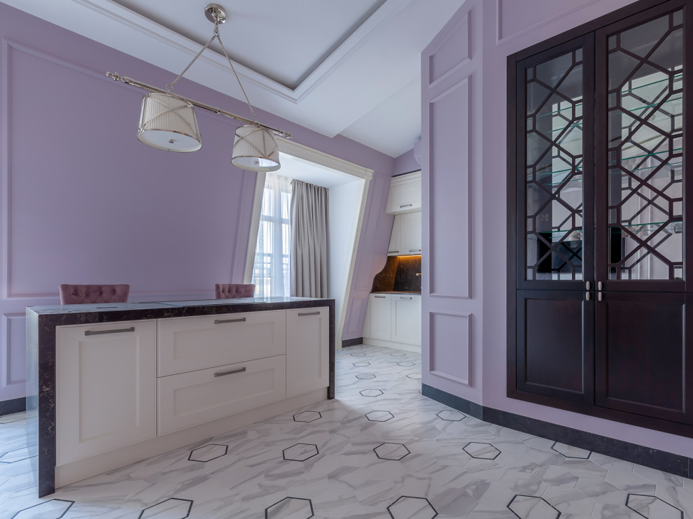 Кухня на мансардном этаже