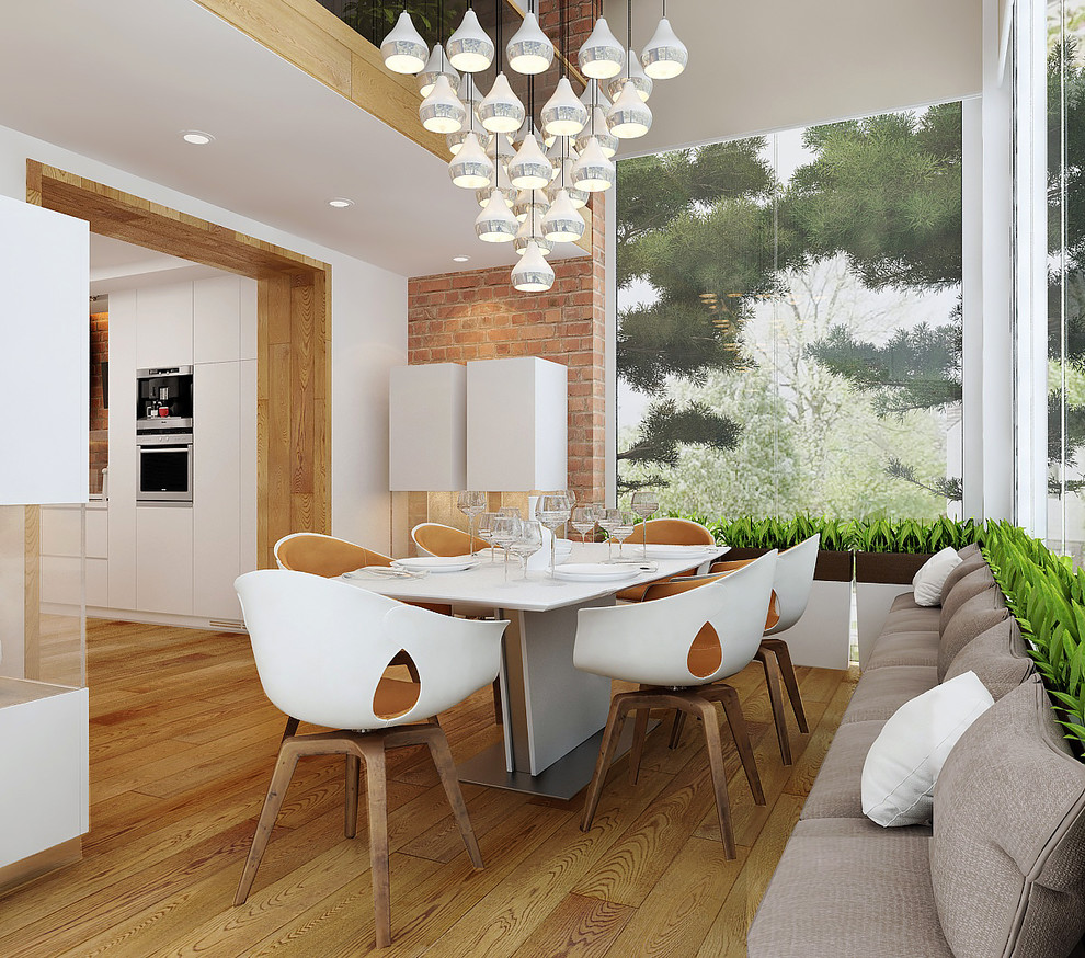 Двухэтажный дом в современном стиле