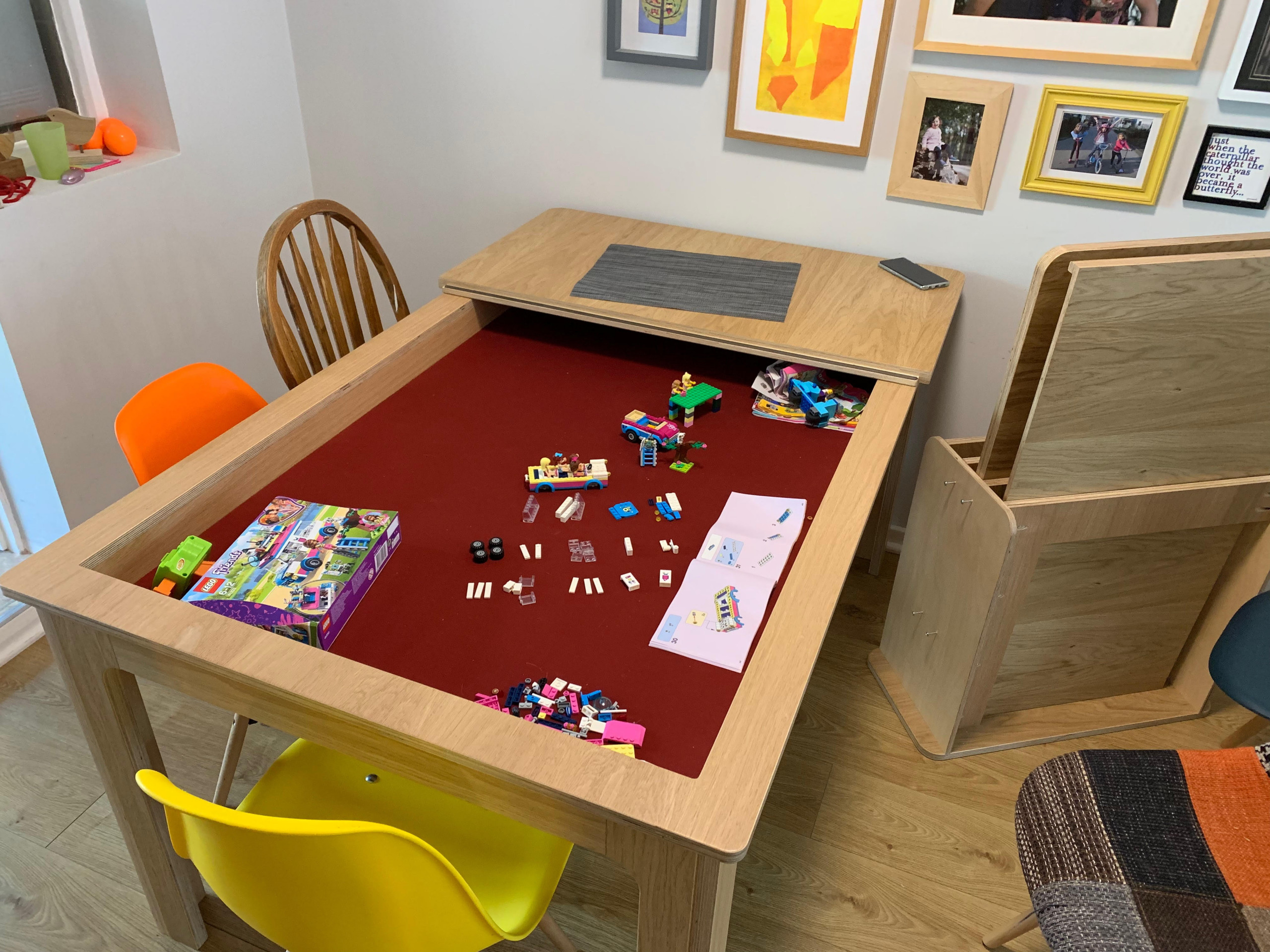 Multifunction board gaming and dining table