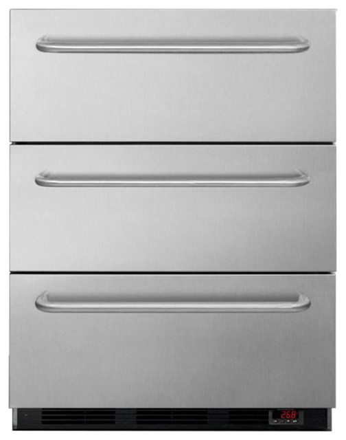 3 Drawer Manual Defrost Under Counter Drawer Freezer Eqfm3d