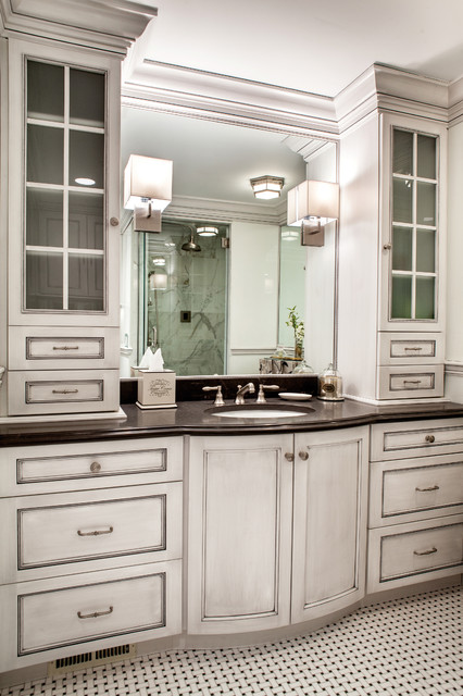 Custom Bathroom Cabinets With Form Function Traditional