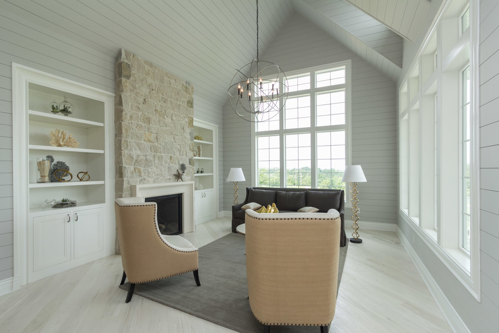 Living room - transitional living room idea