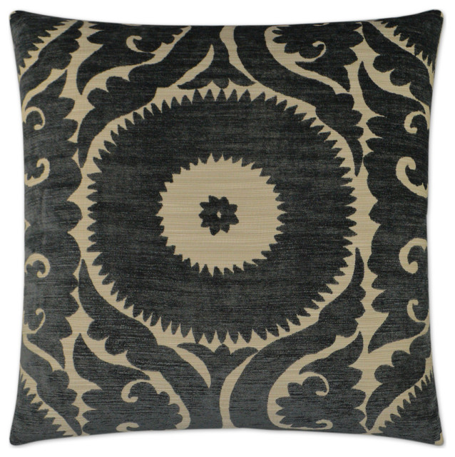 Nebo Decorative Square Throw Pillow Cover and Insert Smoke
