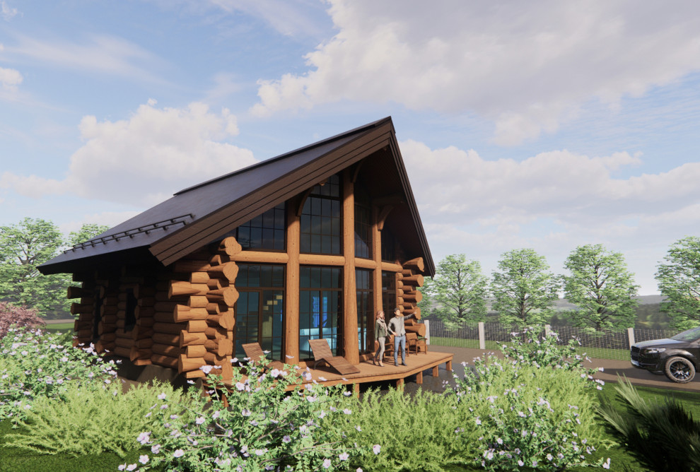 Жилой дом 122 кв.м из бревна