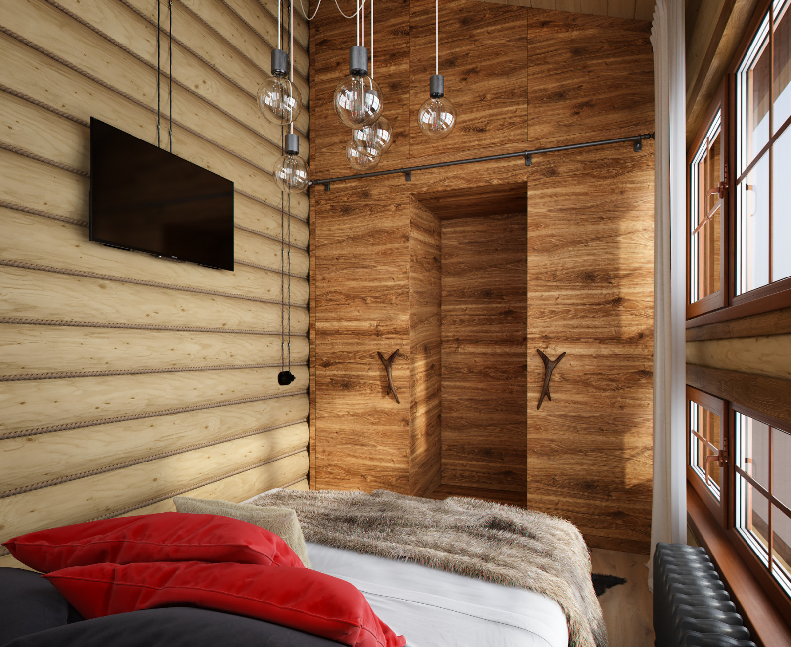 Деревянный дом с баней