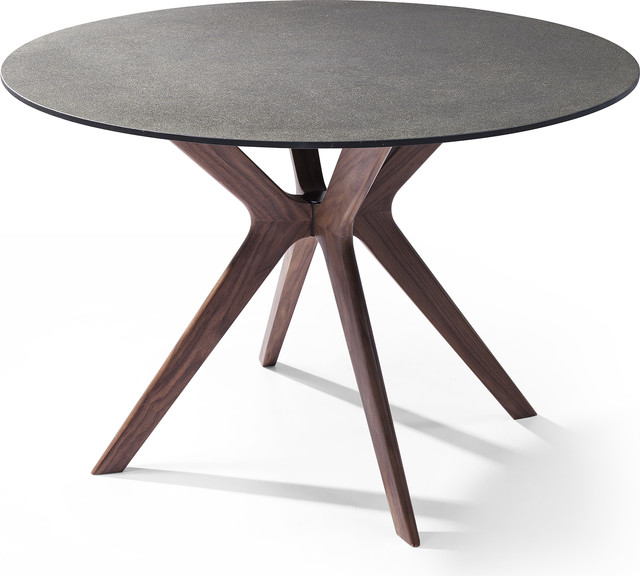 Stone Round Dining Table Room Ideas Redondo Round Dining Table Gl And Stone Top Midcentury