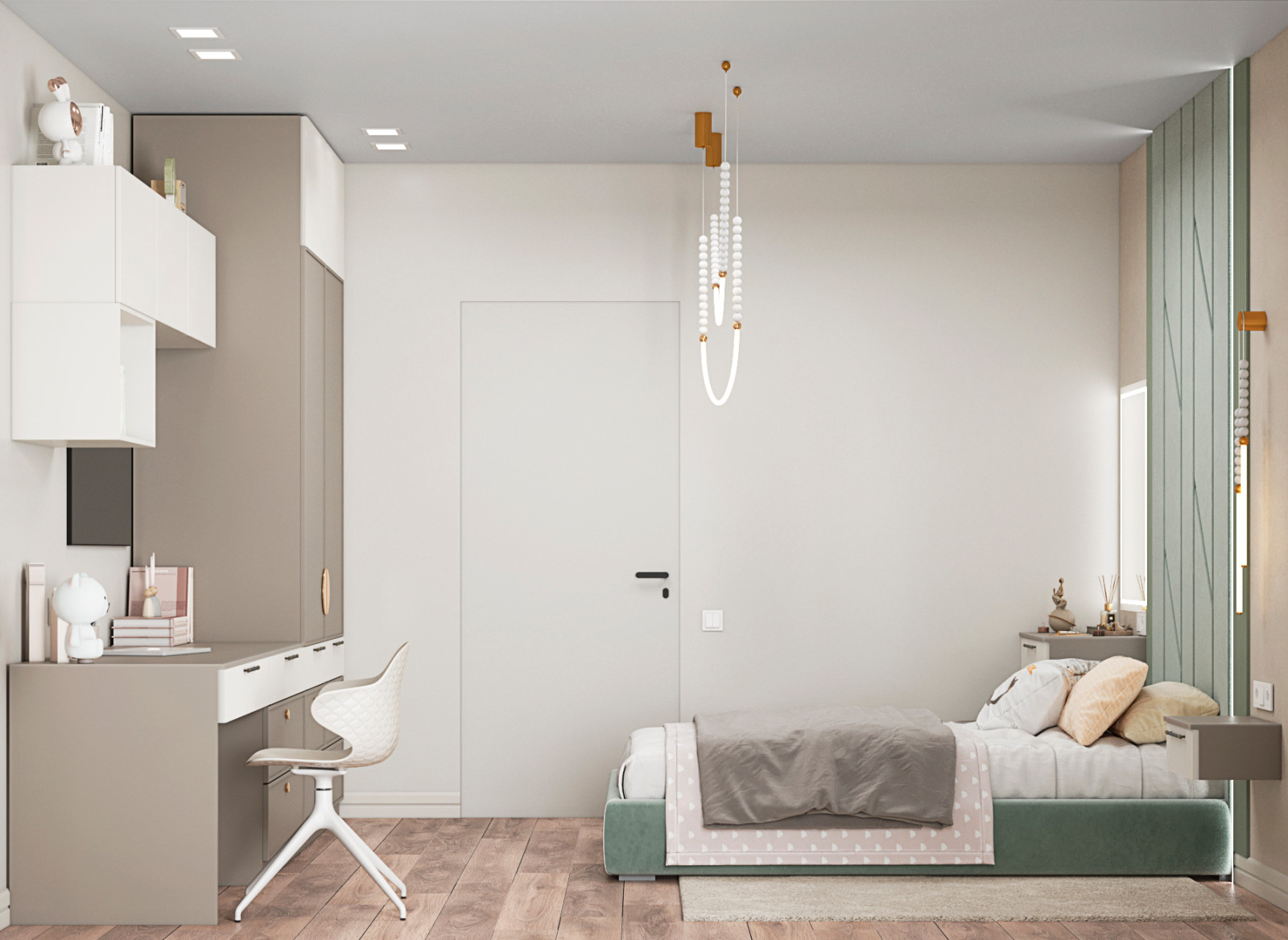 Квартира для молодой семьи с двумя детьми и домашним питомцем.