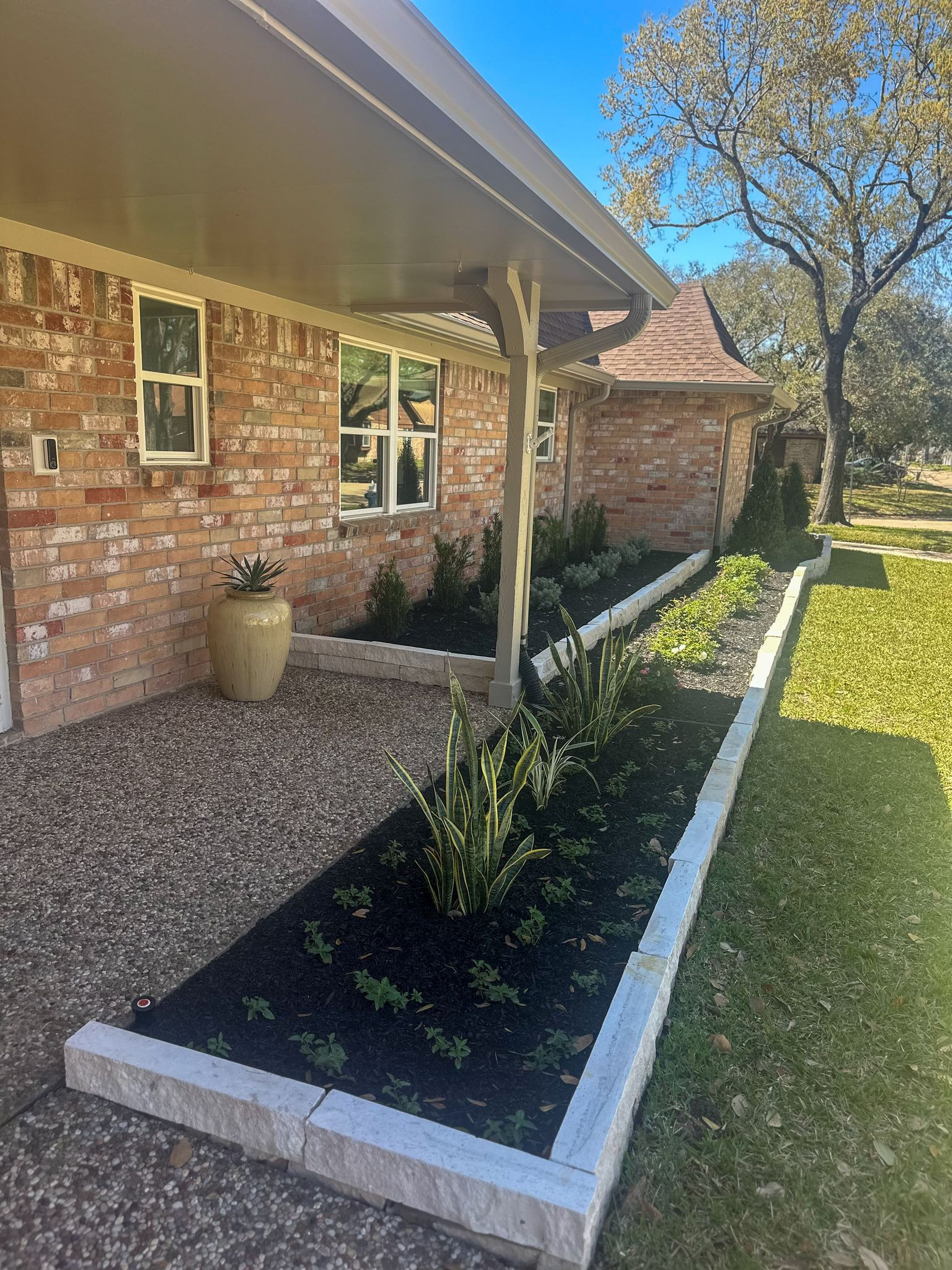 Front yard makeover at Durban Dr!