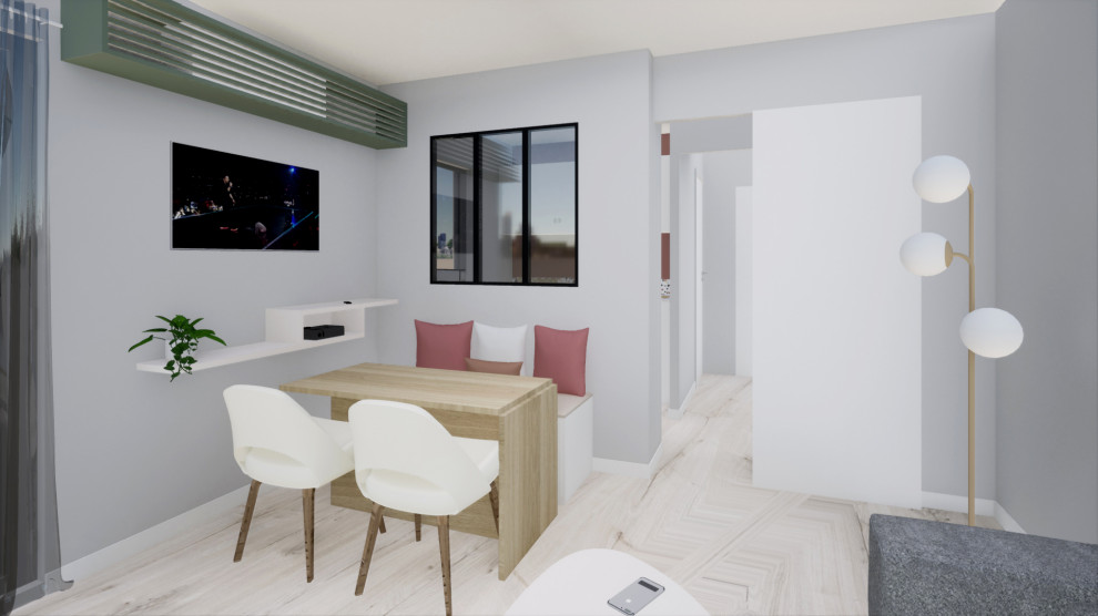 Aménagement d'un studio en 2 pièces / Projet en cours