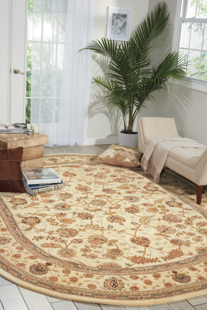 Nourison 2000 2023 Area Rug, Ivory, 8' Round - Traditional - Area Rugs - by  BuyAreaRugs | Houzz
