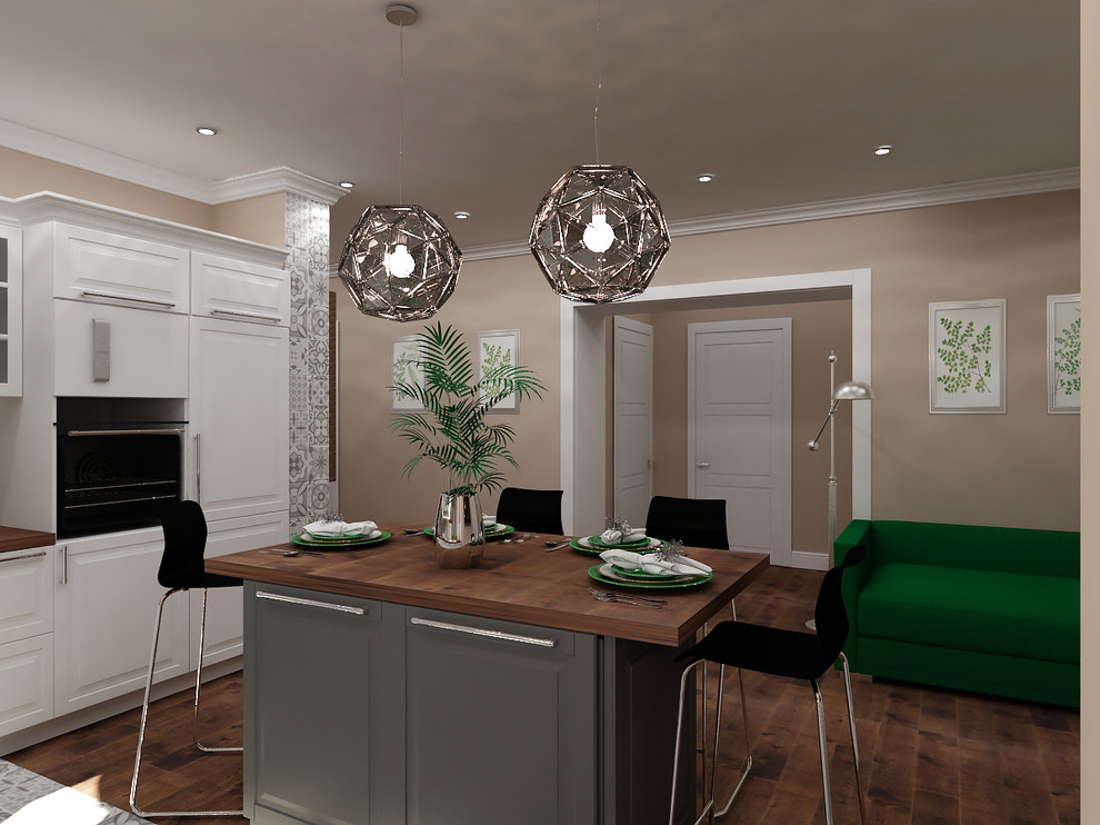 Скандинавский стиль в 4-х комнатной квартире