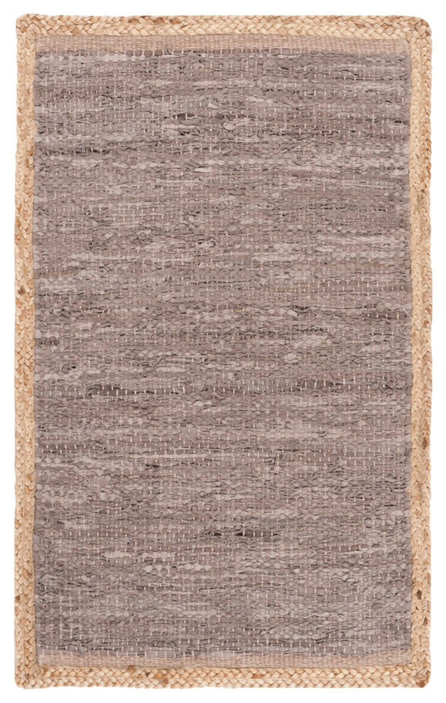 Safavieh Cape Cod Collection CAP901 Rug, Light Grey/Natural, 3'x5'