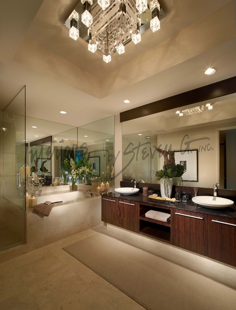 Interiors by Steven G Master-bath.jpg - Contemporary - Bathroom - Miami ...