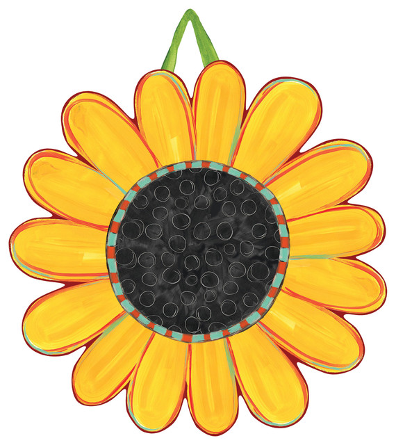 Whimsical Sunflower Door Decor Farmhouse Outdoor Decor By