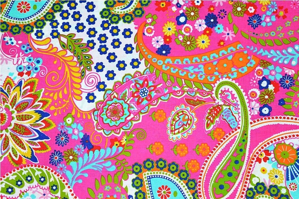 Paisley Fabric, Apparel Fabric, Quilting fabric, Fabric by the Yard 5 Yard