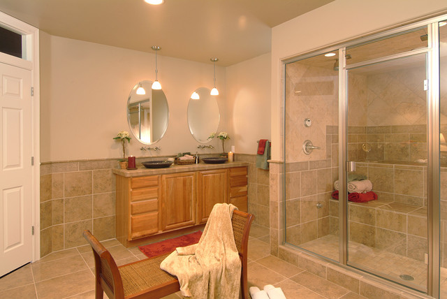 Steam Shower Retreat fusion-bathroom