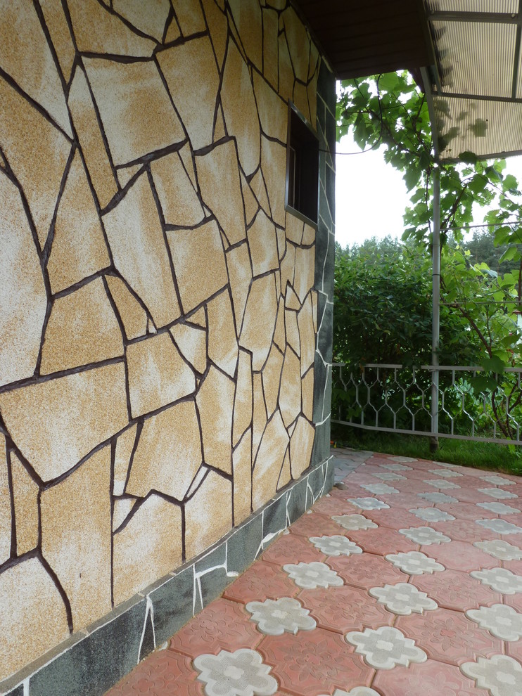 Фасад с гибким камнем