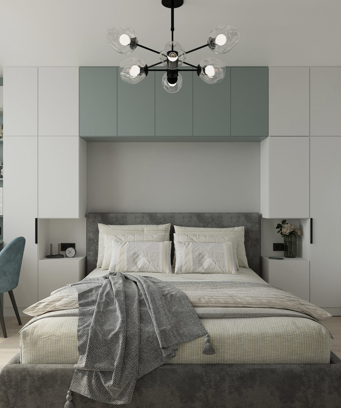 Спальня, функциональное хранение