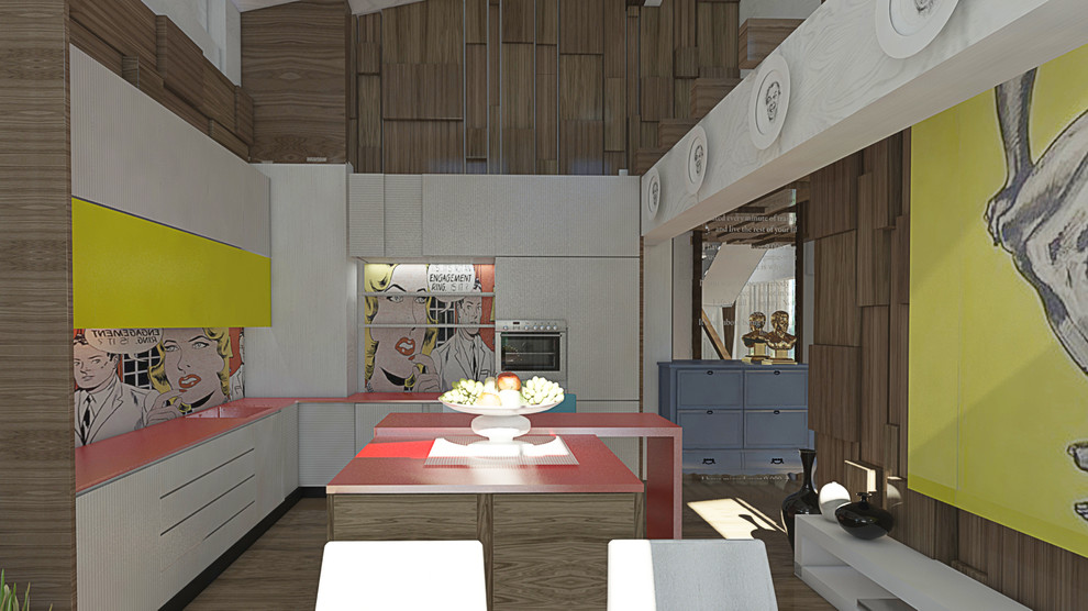 Интерьер чпстного дома поп-арт