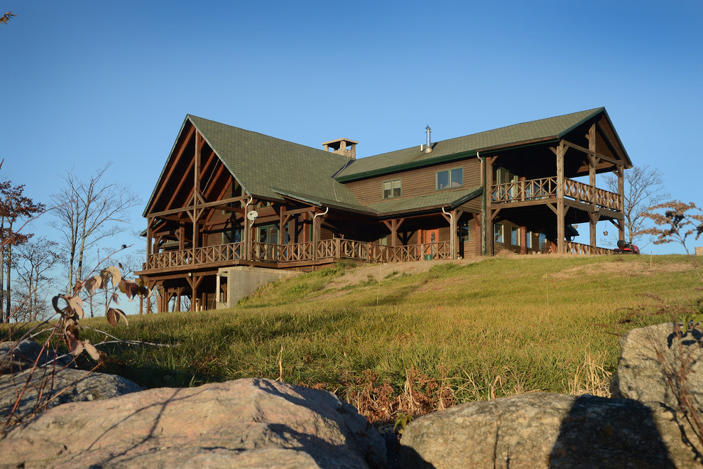 Mountain style home design photo in Boston