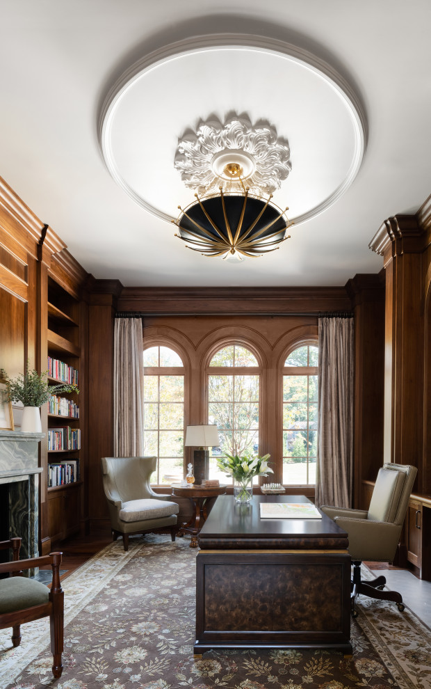 Home office - mediterranean home office idea in DC Metro