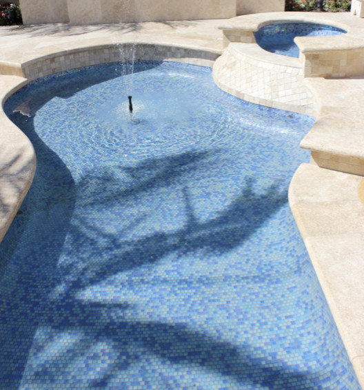 Outdoor Living with Natural Stone traditional-swimming-pool-and-hot-tub