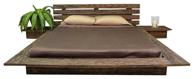 Delta Distressed Finish Platform Bed Queen Delta Distressed Finish Platform Bed Queen