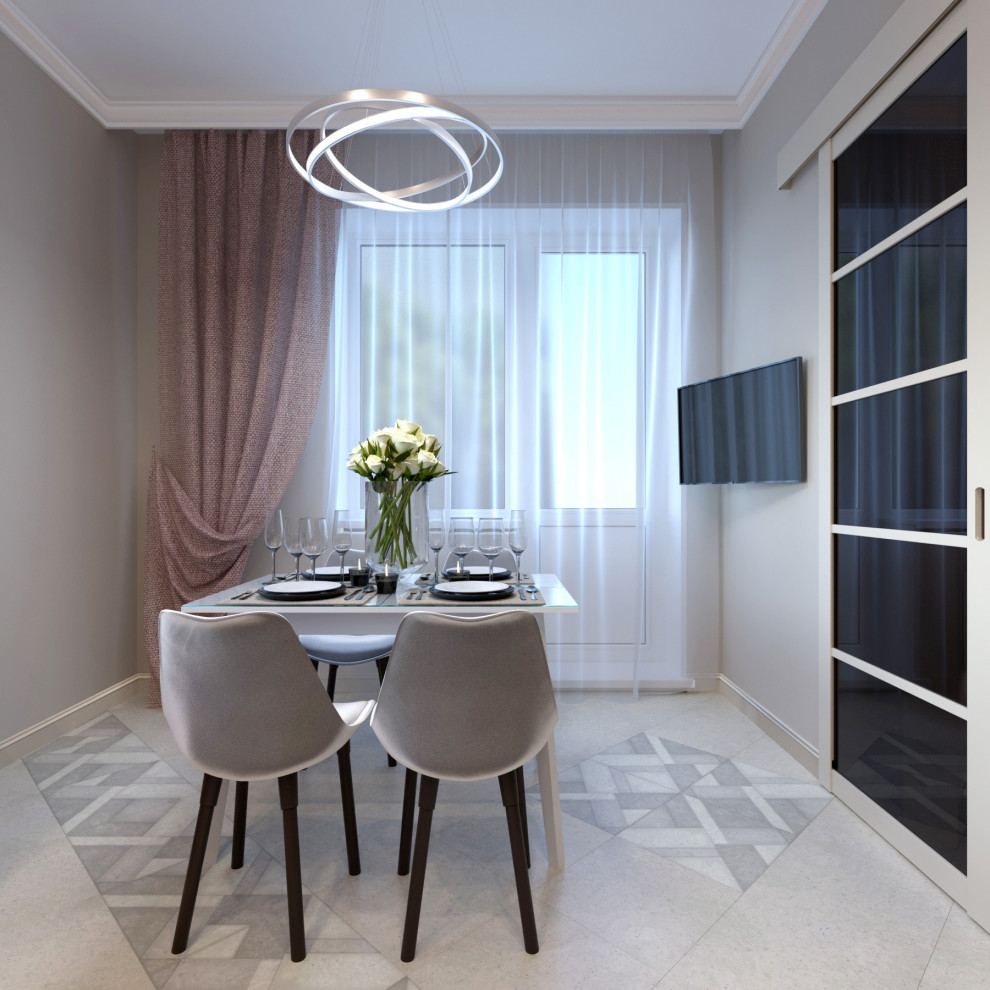 Кухня - гостиная в коттедже