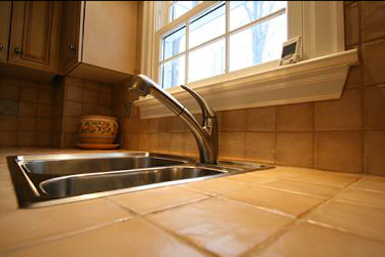 Kitchen tiled counters