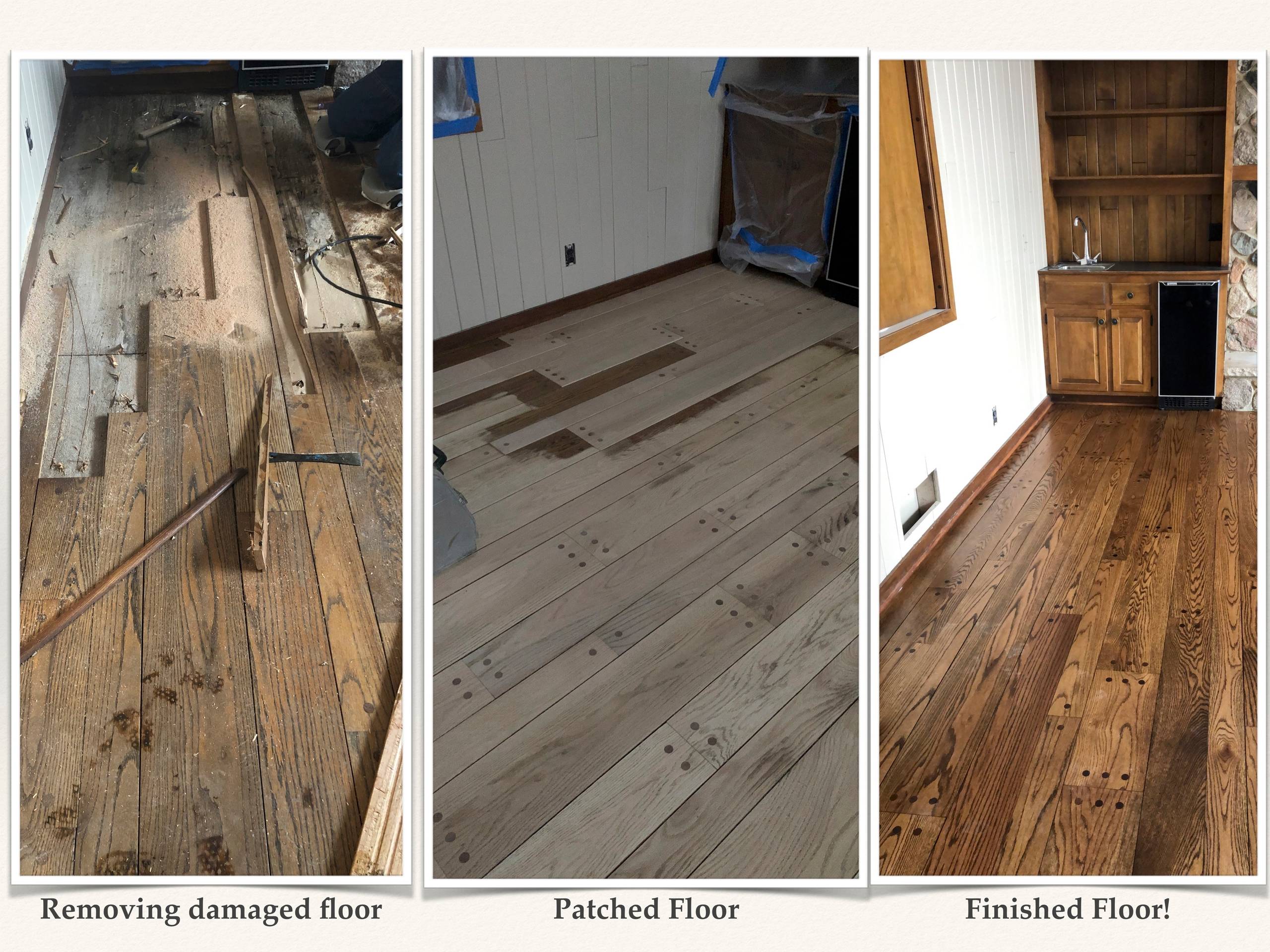 Red Oak Chestnut Stained Hardwood Floor
