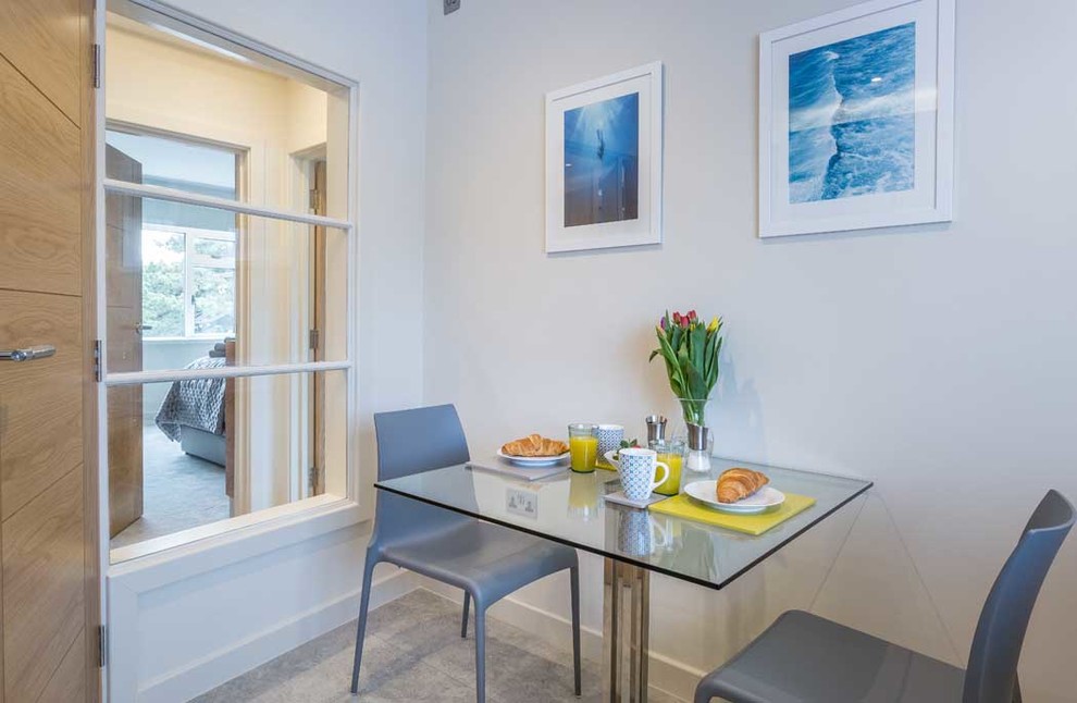 Design ideas for a contemporary kitchen in Dorset.