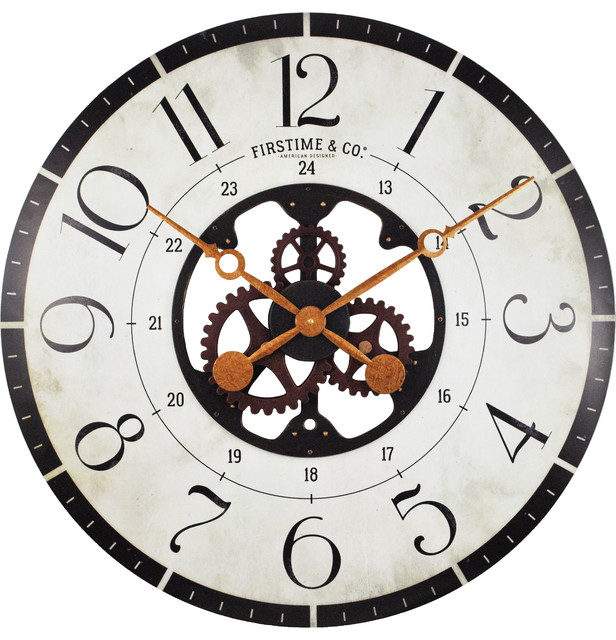 Oversized Carlisle Gears Wall Clock Clocks By Oversized Carlisle Gears Wall Clock