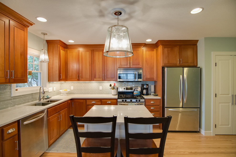 Roseville, MN mudroom addition/kitchen and living remodel