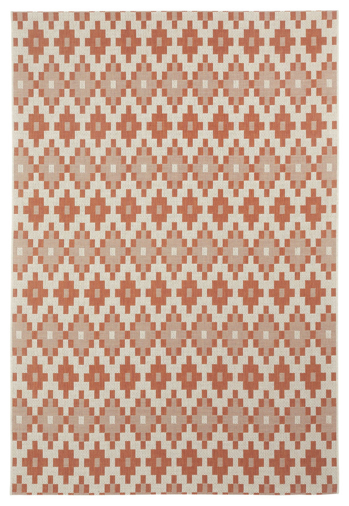 Finesse Pueblo rug in Persimmon