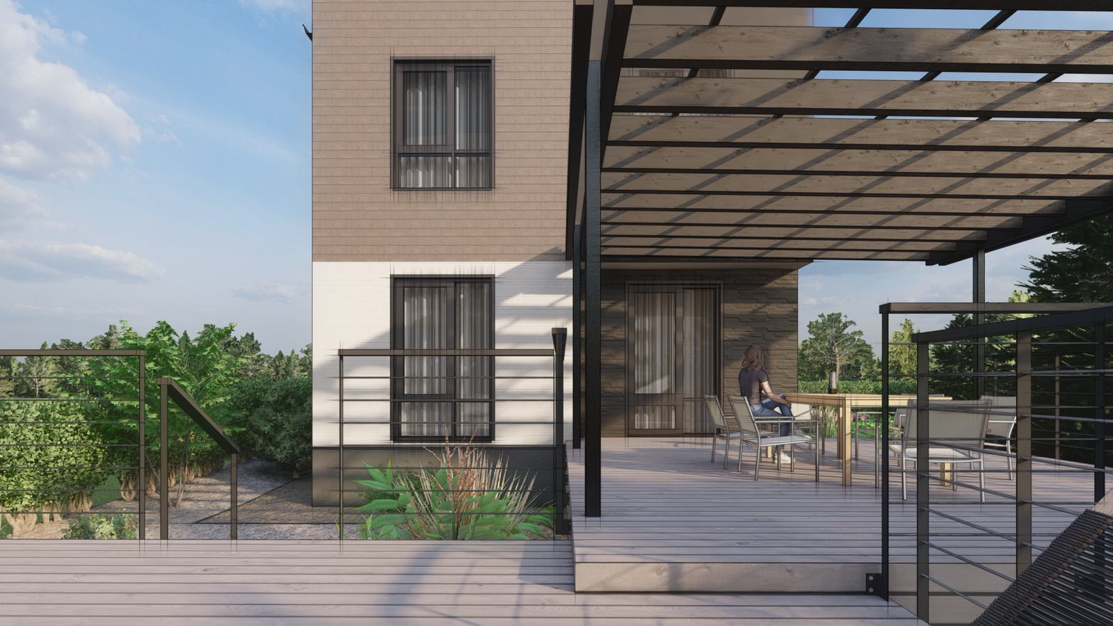 Благоустройство участка в коттеджном поселке Литл Токио, г. Казань